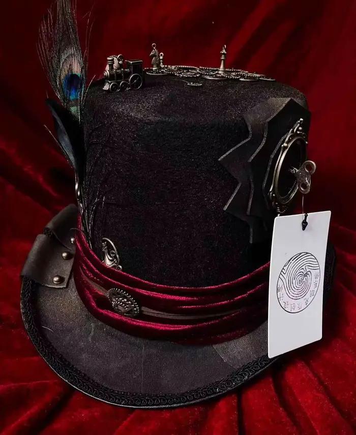 Pirate cirque le chapelier fou Steampunk rétro scène magique haut-de-forme Halloween Cosplay vêtements accessoires chapeaux
