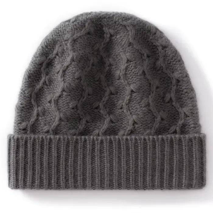 Chapeau tricoté en cachemire 100% résistant au froid