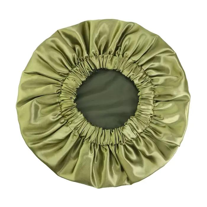 Bonnets de douche double couche de couleur unie