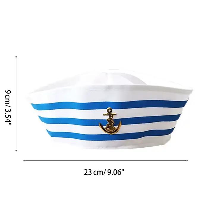 Chapeaux militaires, chapeau de capitaine de marin blanc