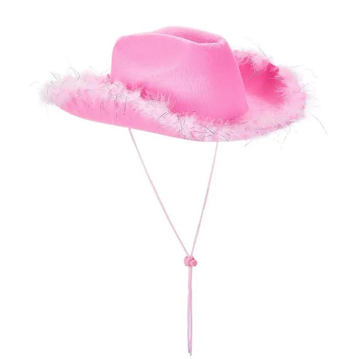 Chapeaux de cowboy à bord large pour femmes