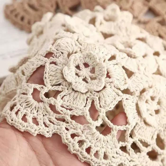 Chapeau Femme Printemps-Été Tressé Style Bohème Creux pour la Plage