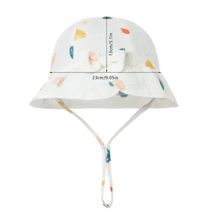 Chapeau en coton à large bord pour bébés garçons et filles