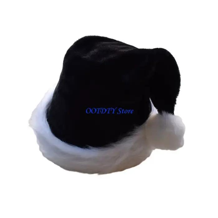 Chapeau père noël 367A avec bord blanc