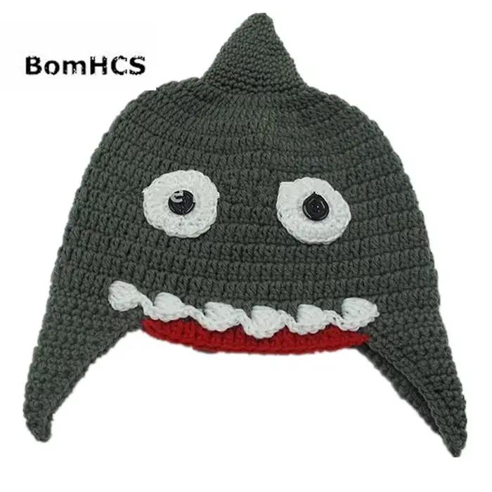 BomHCS-Chapeaux d'attaque de requin au crochet faits à la main pour hommes