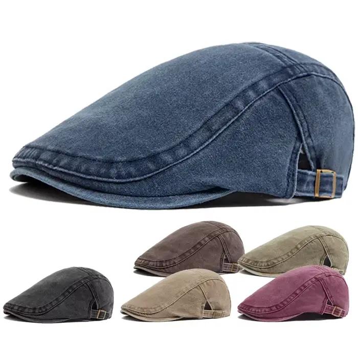 Nouveau Béret Vintage en Coton pour Hommes et Femmes