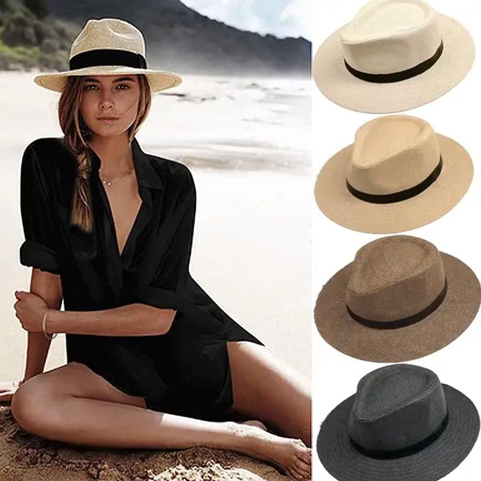 Chapeau vintage Havane fait à la main Casquettes Panama classiques Chapeaux de soleil unisexes
