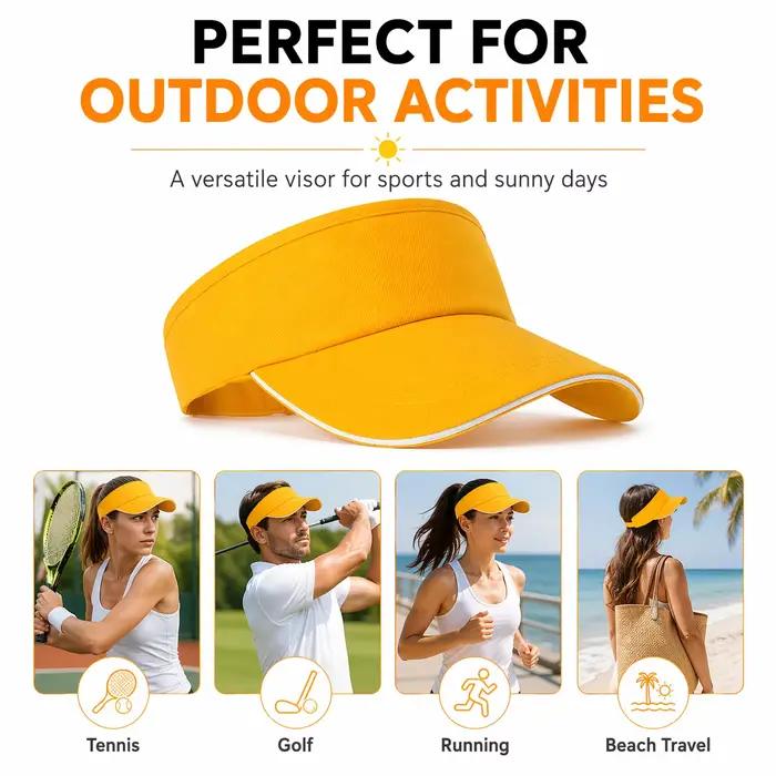 Casquette de soleil sport réglable pour femmes et hommes
