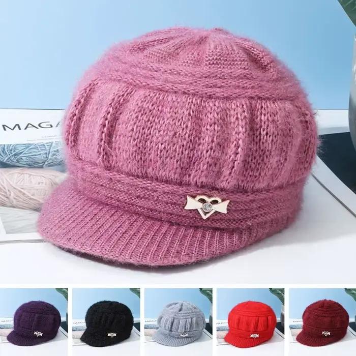 Chapeau en laine tricoté pour femmes