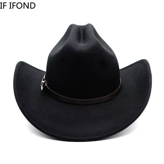 Chapeau de Cowboy occidental Vintage pour hommes