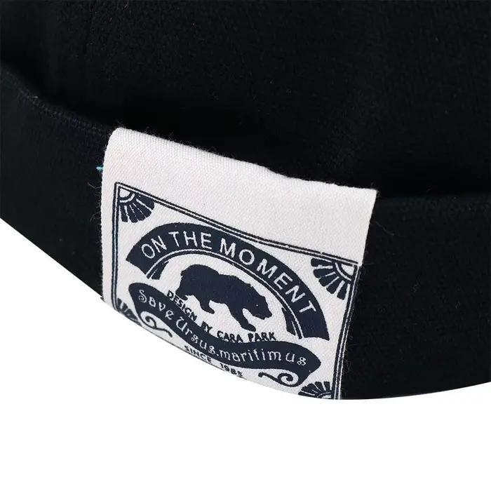 Mignon vêtements de rue Melon chapeau ours polaire couleur unie Bonnet