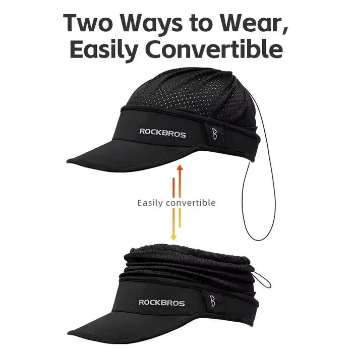ROCKBROS Casquette de protection solaire d'été rafraîchissante