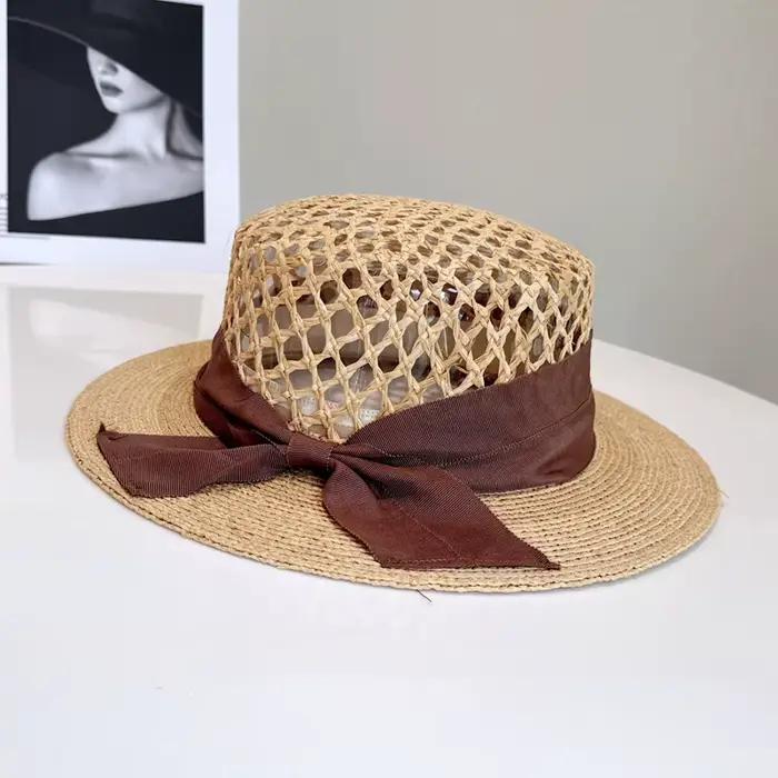Chapeaux de paille de bateau de styliste