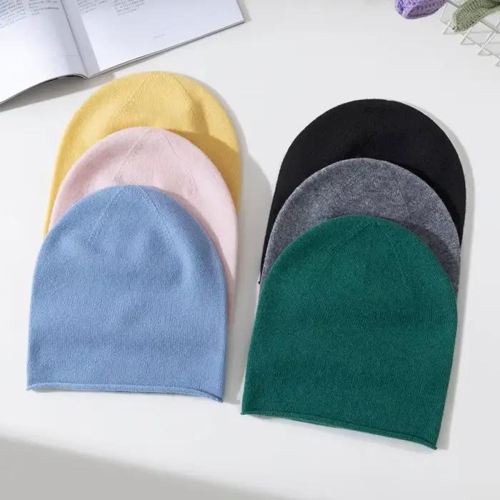 Bonnets en laine mérinos unisexe