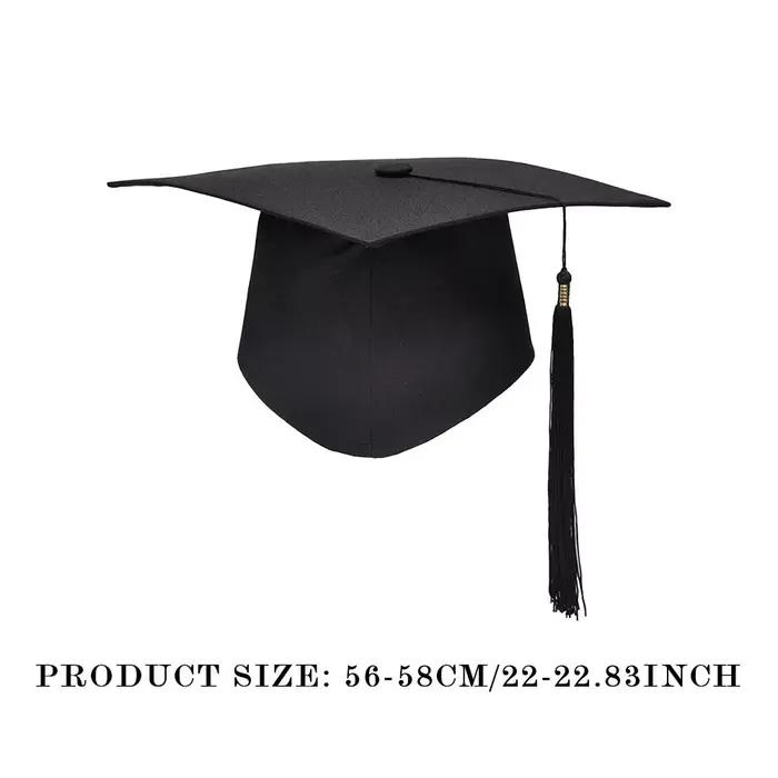 Chapeau de remise de diplôme noir pour adultes