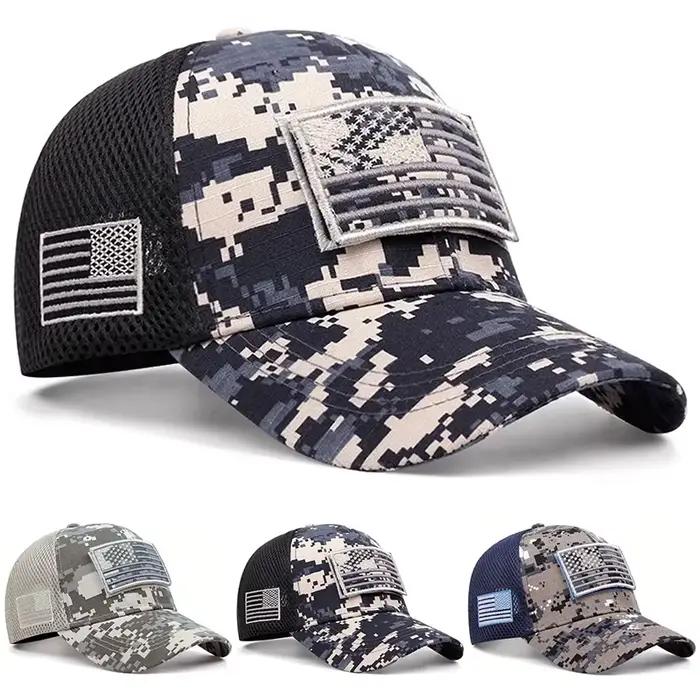 2025 mode nouveau chapeau de baseball brodé drapeau américain maille