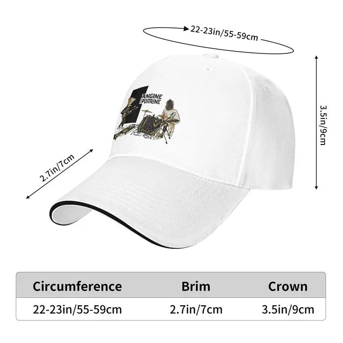 Casquette de baseball Angine De Poitrine Music avec motif imprimé polyester pour femmes et hommes, casquette trucker décontractée pour les sports de plein air et les quatre saisons