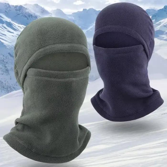 Casquette de vélo coupe-vent polaire chaleur hiver chapeau unisexe masque complet ski moto activités de plein air