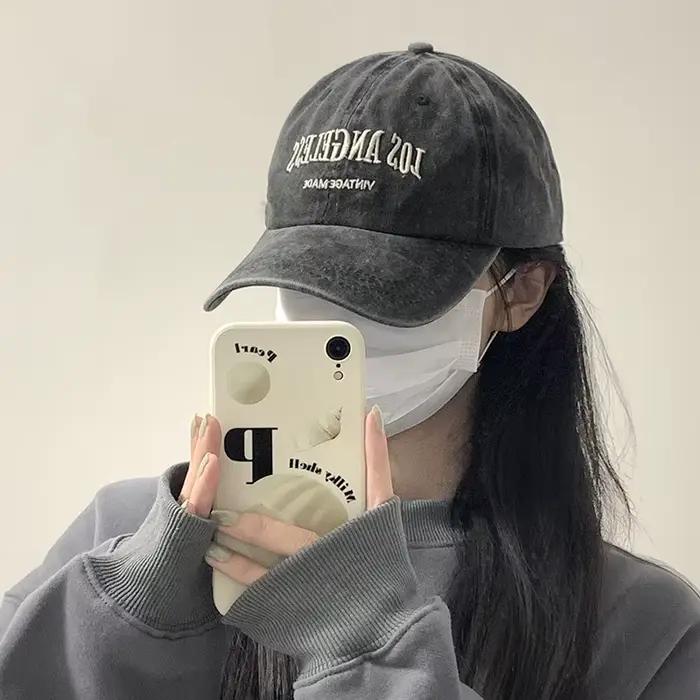 Casquettes de baseball américaines rétro à large bord pour hommes et femmes