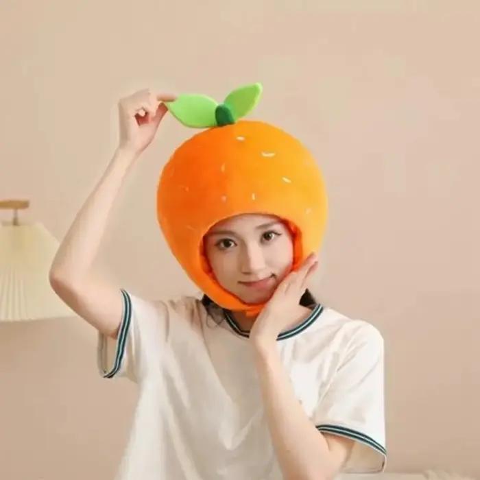 Chapeau de fruits de dessin animé mignon