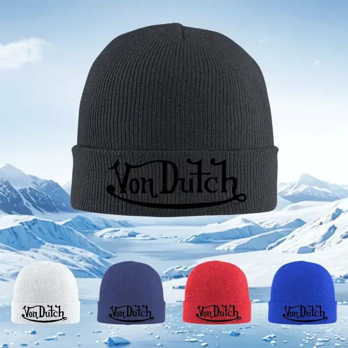 Von Dutch – bonnet tricoté unisexe avec logo vintage pour hommes et femmes