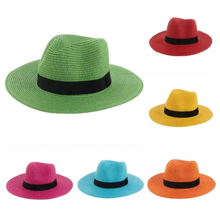 Chapeau de paille d'été unisexe