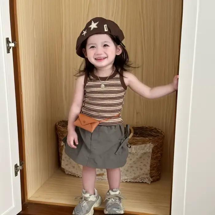 Chapeau de journal étoile rétro pour enfants: printemps automne