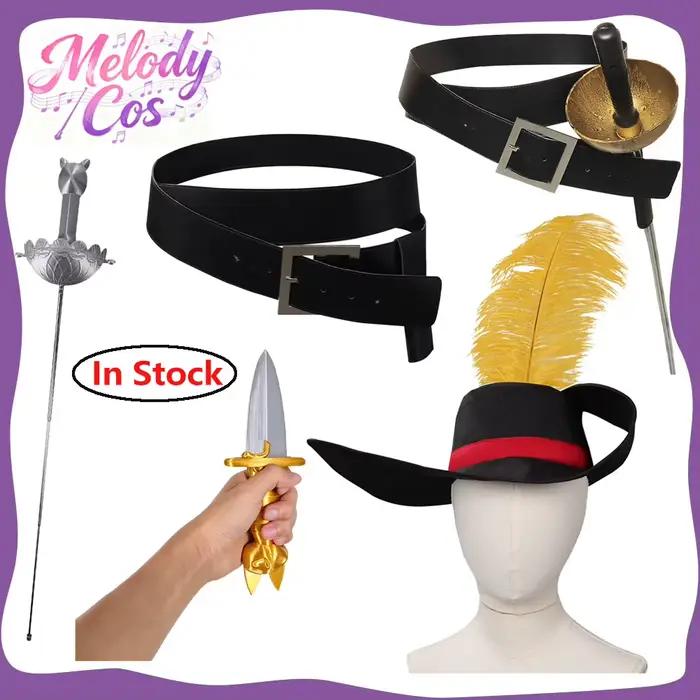 Chapeau de cosplay de chat avec ceinture et épée