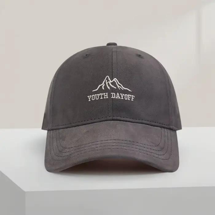 Casquette de baseball Mountain Peak casquette rétro unisexe réglable protection solaire légère pour voyages plein air sport occasionnels
