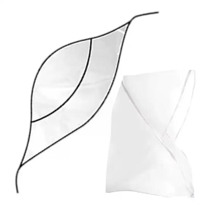 Chapeau de pluie transparent imperméable à large bord - Protection contre le vent pour une utilisation en extérieur