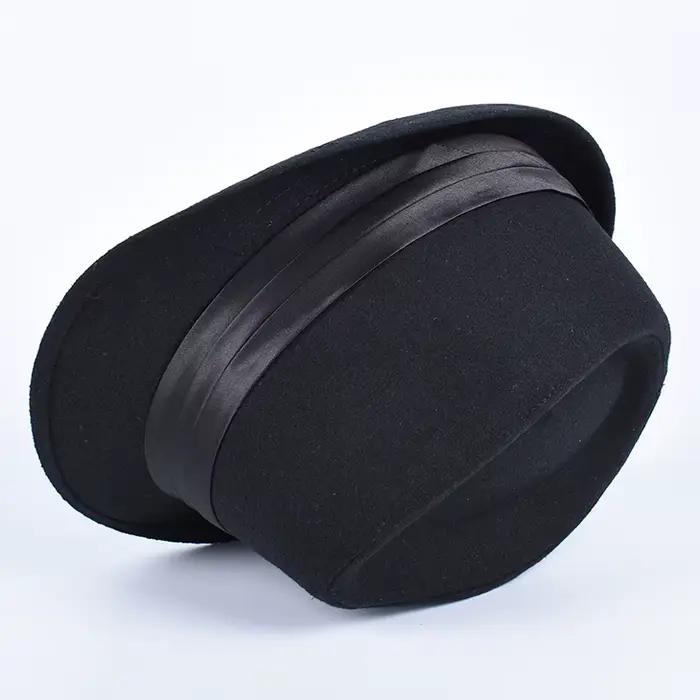 Chapeau Fedora Classique en Coton Polyester Noire pour Hommes Occasions Détendues Printemps Automne