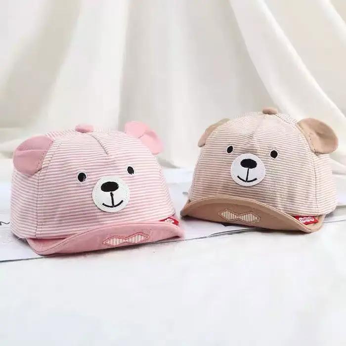 Chapeau de soleil ours mignon en coton doux