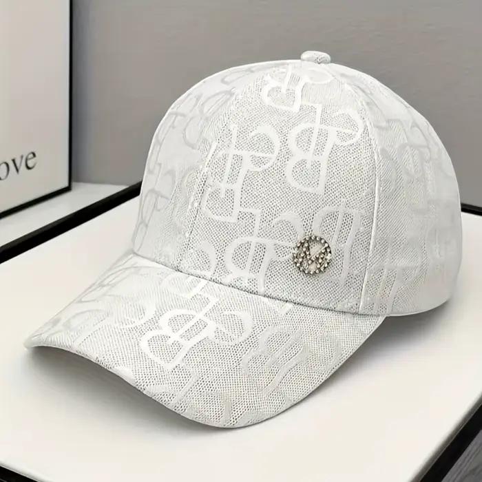 Casquette de baseball pour femme avec logo brodé ajustable