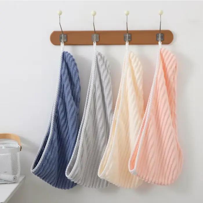 Bonnet de cheveux secs en velours bonbon