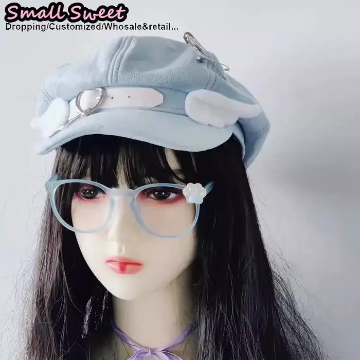 Béret gothique Lolita Y2K pour filles