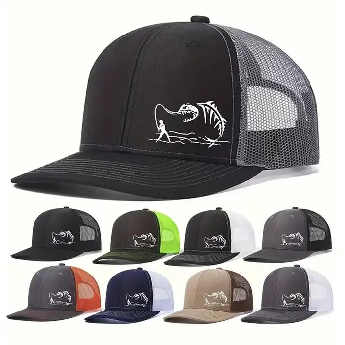 Nouvelle Mode Richardson 112 Casquette De Camionneur Micro Incurvée Imprimé Été Maille Respirante Casquettes De Baseball En Plein Air Pour Hommes Et Femmes Occasions Spéciales