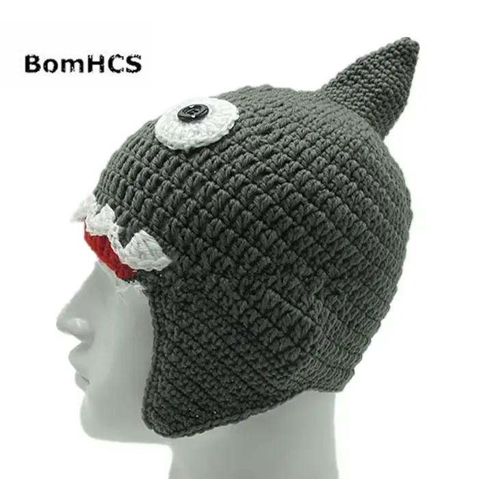 BomHCS-Chapeaux d'attaque de requin au crochet faits à la main pour hommes