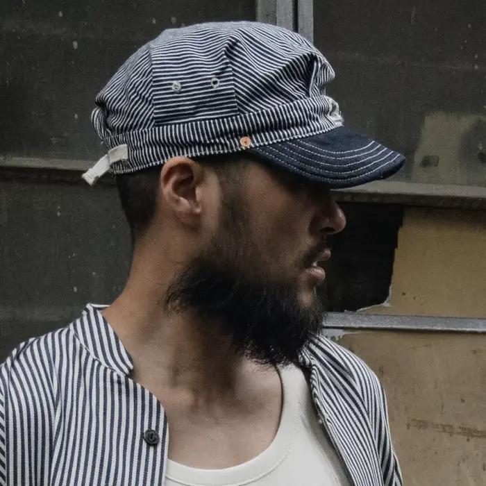 Chapeau d'ingénieur ferroviaire Bronson Casquette de conducteur de train de style robuste vintage réglable
