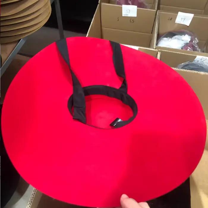 Chapeau en super laine violet clair pour hommes et femmes