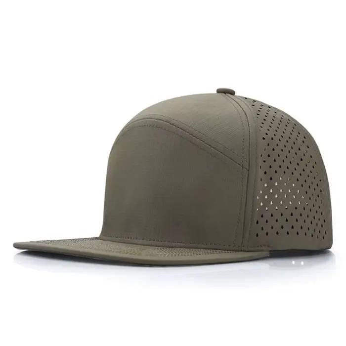 Été maille respirant bord plat Hip Hop chapeau hommes publicité Logo personnalisé