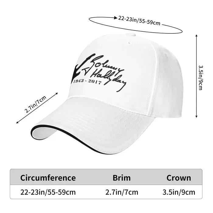 Casquette de baseball avec logo Johnny Hallyday