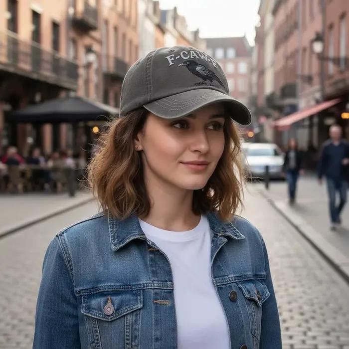 Casquette F-Caw-F, Casquette Gothique Vintage F CAW F