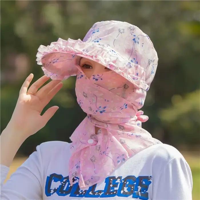 Chapeau portable pour la protection solaire et anti-UV