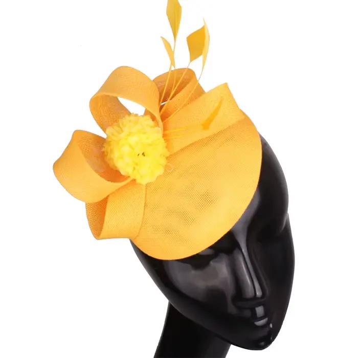 Mode élégante mariée mariage Fascinator Chapeau bandeau fleur chapeaux