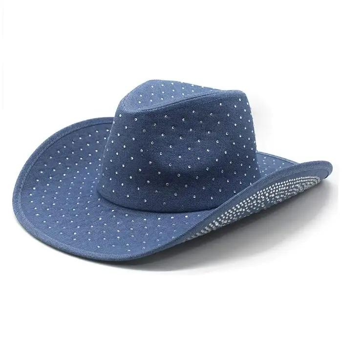 Chapeau de cowboy rétro pour femmes et hommes en polyester avec protection solaire pour concerts et cérémonies de mariage occassions extérieures
