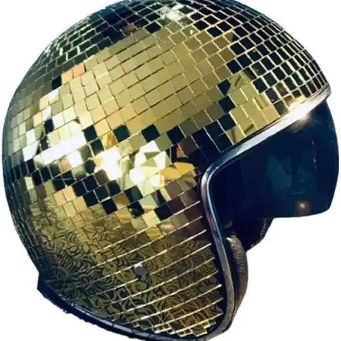 Casque boule disco, miroirs scintillants
