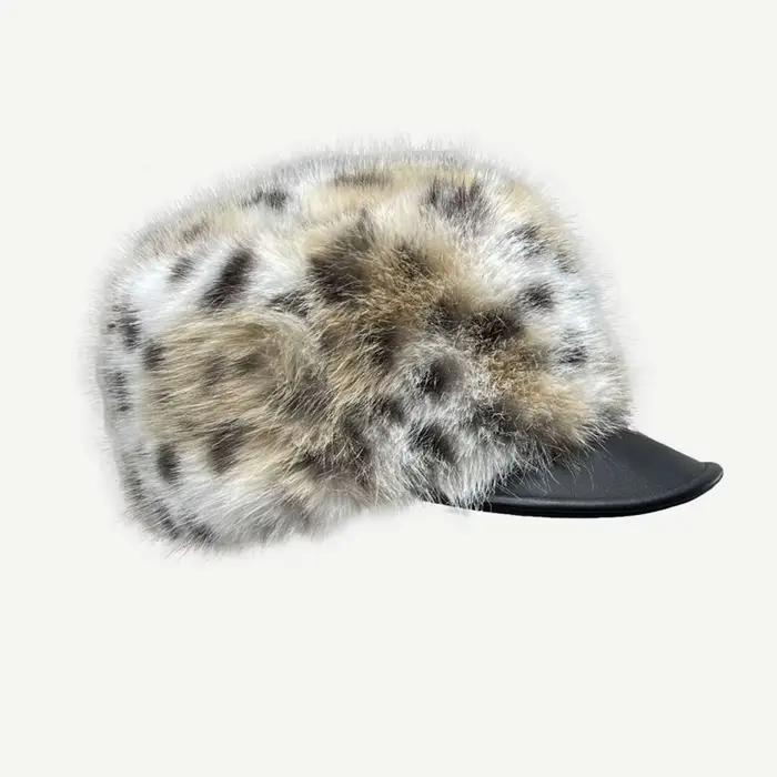 Chapeau en fausse fourrure pour femme