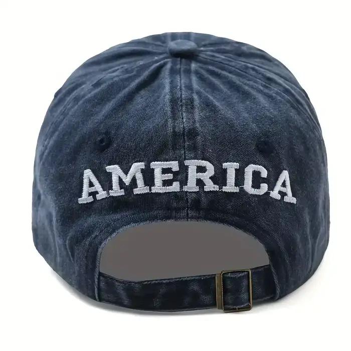 Casquette de Baseball brodée drapeau américain
