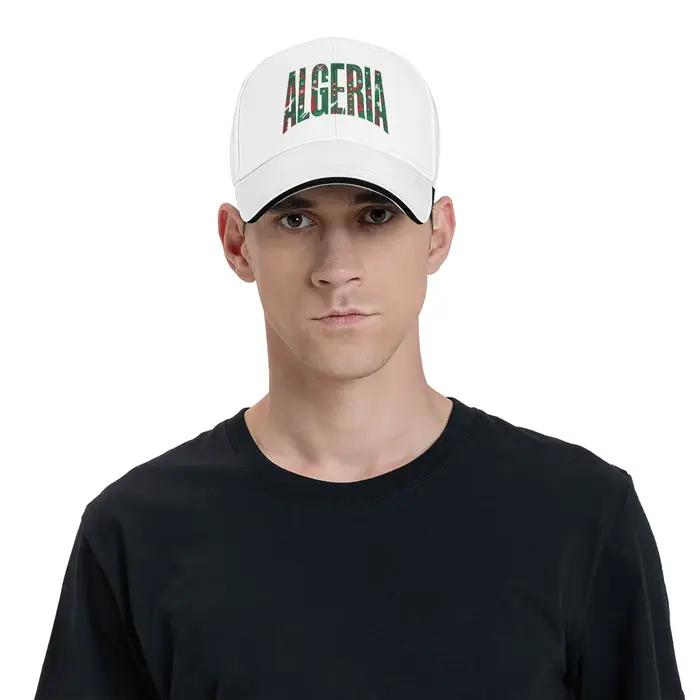 Casquette de baseball unisexe d'extérieur avec drapeau algérien