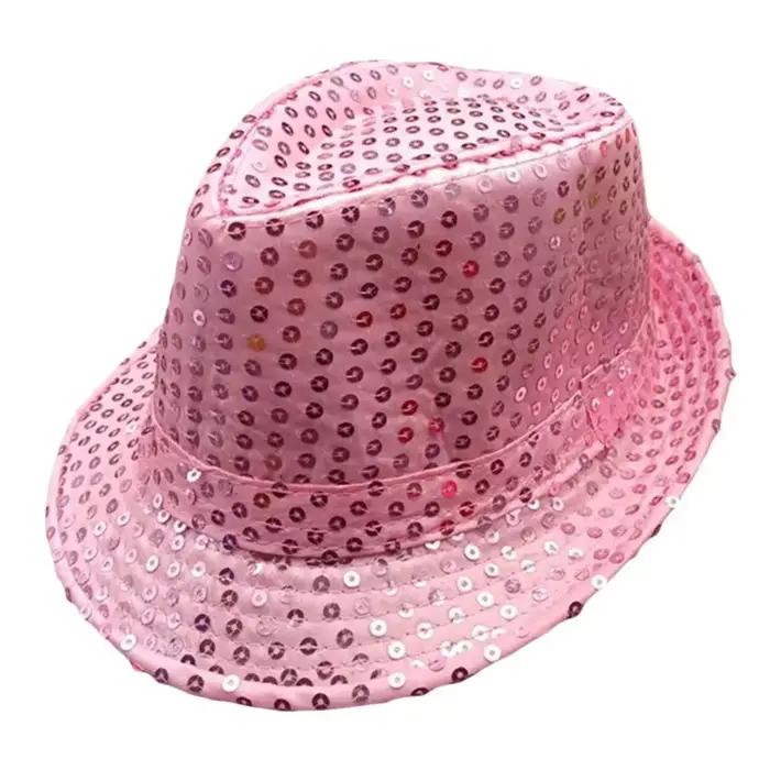 Chapeau de Jazz à paillettes pour hommes et femmes